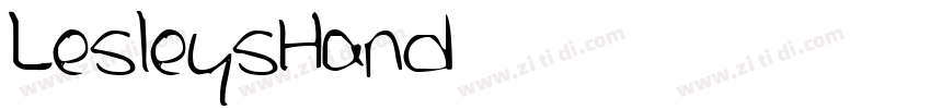 LesleysHand字体转换