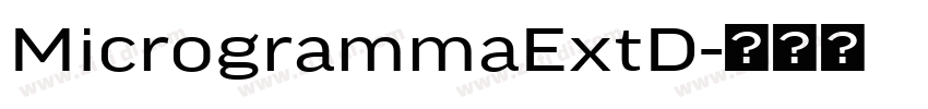 MicrogrammaExtD字体转换
