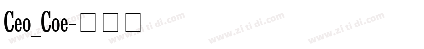 ChillReunion_Conden字体转换