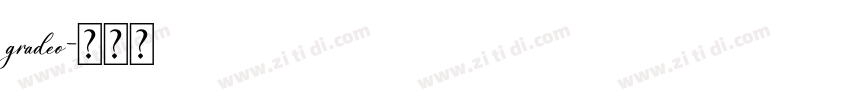 gradeo字体转换
