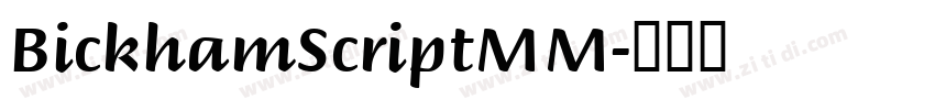 BickhamScriptMM字体转换