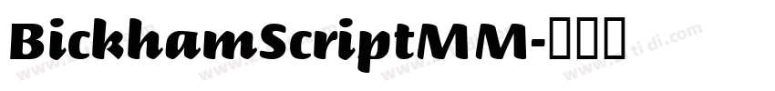 BickhamScriptMM字体转换