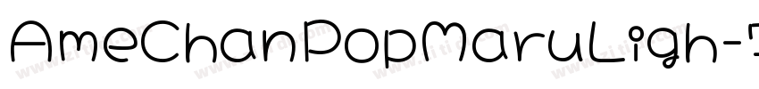 AmeChanPopMaruLigh字体转换