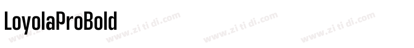 LoyolaProBold字体转换