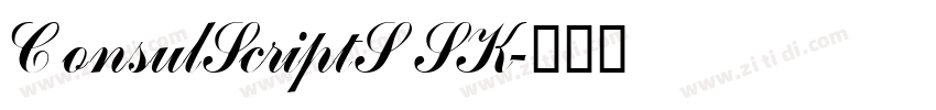 ConsulScriptSSK字体转换
