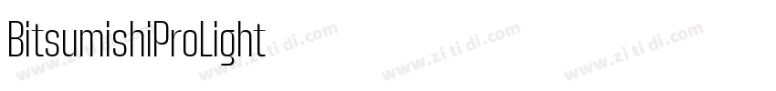BitsumishiProLight字体转换