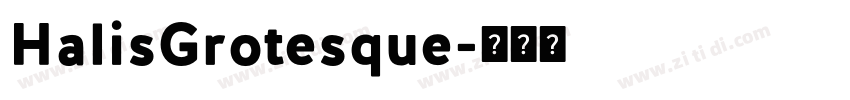 HalisGrotesque字体转换