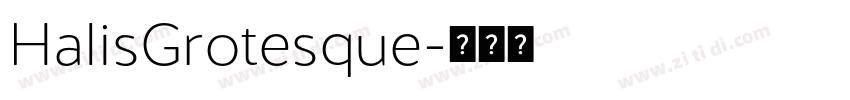 HalisGrotesque字体转换
