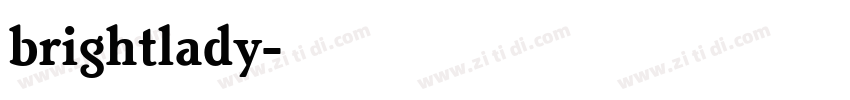 brightlady字体转换