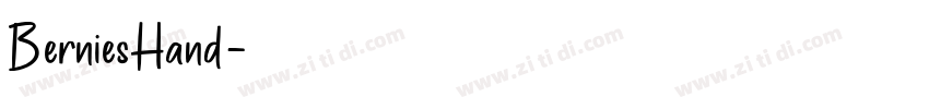 BerniesHand字体转换