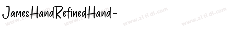 JamesHandRefinedHand字体转换