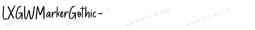 LXGWMarkerGothic字体转换