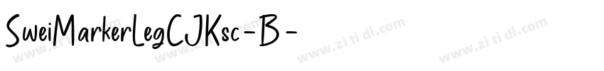 SweiMarkerLegCJKsc-B字体转换