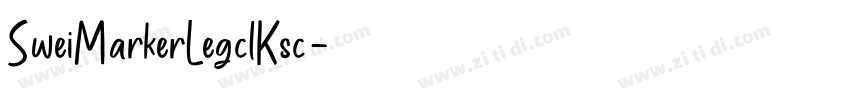 SweiMarkerLegclKsc字体转换
