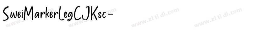 SweiMarkerLegCJKsc字体转换
