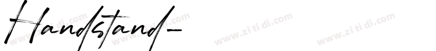 Handstand字体转换
