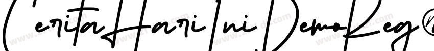 CeritaHariIniDemoReg字体转换