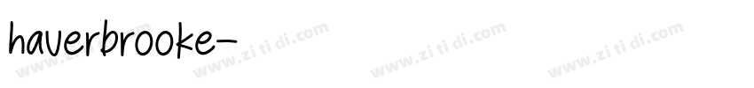 haverbrooke字体转换