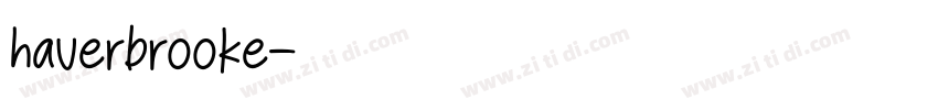 haverbrooke字体转换