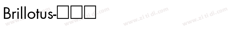 Brillotus字体转换