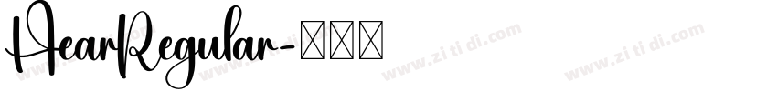 HearRegular字体转换