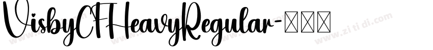 VisbyCFHeavyRegular字体转换