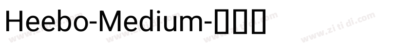 Heebo-Medium字体转换
