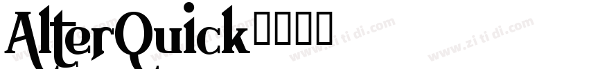 AlterQuick字体转换