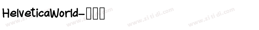 HelveticaWorld字体转换