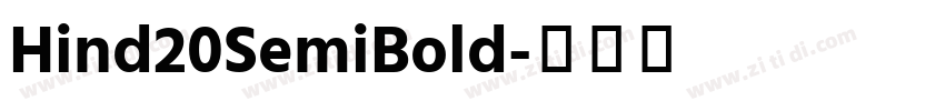 Hind20SemiBold字体转换
