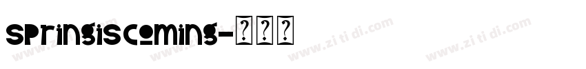 SpringisComing字体转换