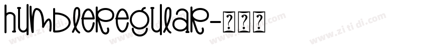 humbleregular字体转换