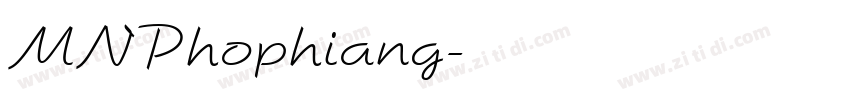 MNPhophiang字体转换