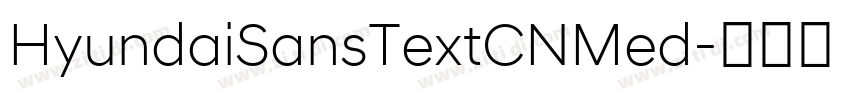 HyundaiSansTextCNMed字体转换