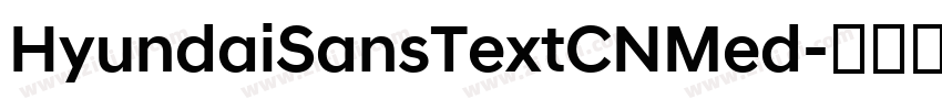 HyundaiSansTextCNMed字体转换