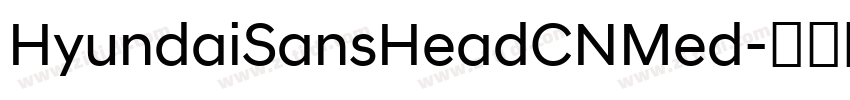 HyundaiSansHeadCNMed字体转换