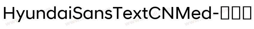 HyundaiSansTextCNMed字体转换