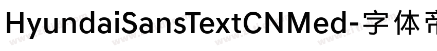 HyundaiSansTextCNMed字体转换