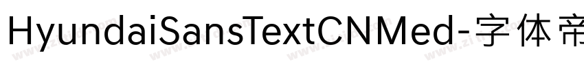 HyundaiSansTextCNMed字体转换