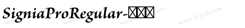 SigniaProRegular字体转换