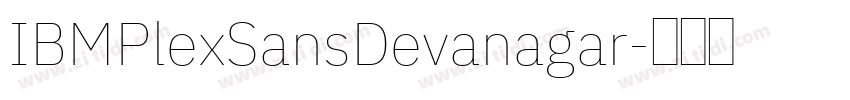 IBMPlexSansDevanagar字体转换