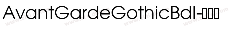 AvantGardeGothicBdI字体转换