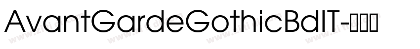 AvantGardeGothicBdIT字体转换