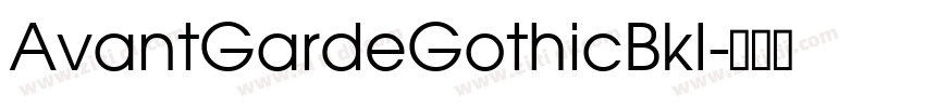 AvantGardeGothicBkI字体转换