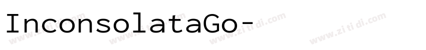 InconsolataGo字体转换