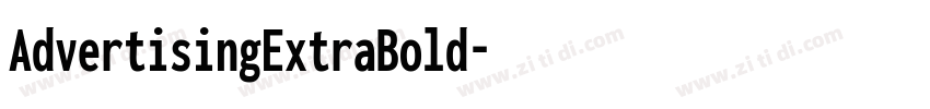 AdvertisingExtraBold字体转换