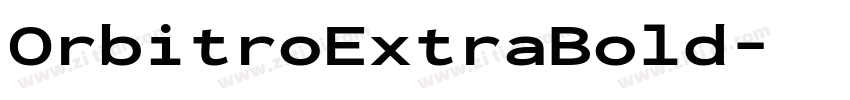 OrbitroExtraBold字体转换