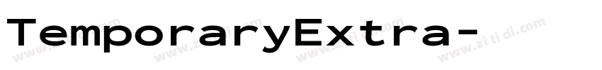 TemporaryExtra字体转换