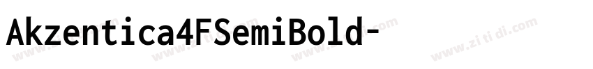 Akzentica4FSemiBold字体转换