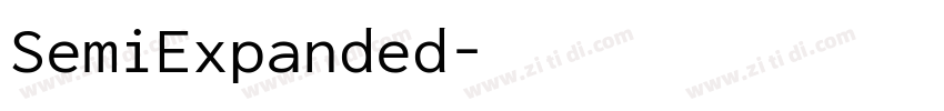 SemiExpanded字体转换